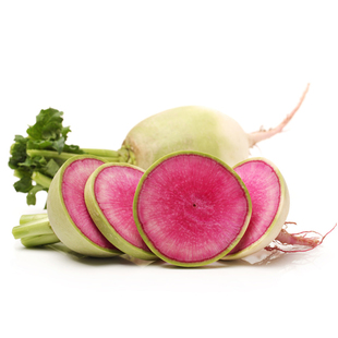新鲜沙拉蔬菜心里美萝卜约500g红心萝卜水果萝卜萝卜即食西餐食材