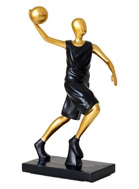 运动人物足球摆件手办模型
