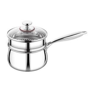 316不锈钢奶锅无涂层雪平锅泡面煮面锅一人食小锅奶锅家用辅食锅