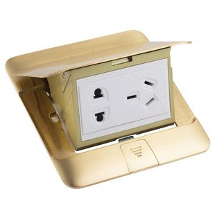 罗格朗五孔地插座隐形纯平快弹式地板地面家用全铜防水隐藏式插座