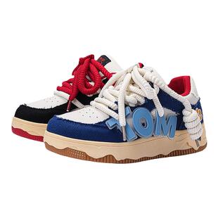 汤姆猫鞋子男鞋厚底面包鞋春秋款时尚透气情侣鸳鸯鞋休闲板鞋男款