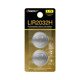 驰特LIR2032H 3.7V高容量纽扣充电锂电池CR2032电动牙刷智能温度计电子秤时钟玩具防丢器追踪器公交车锤手表