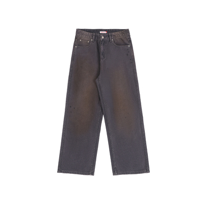 kahut宽松直筒休闲做旧工装裤