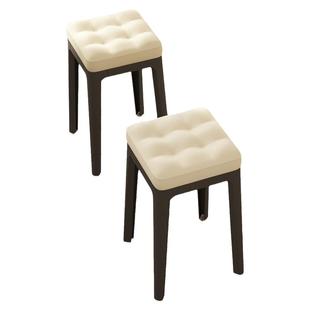 凳子家用塑料加厚圆凳现代简约书桌凳餐厅椅子矮凳备用可叠放板凳