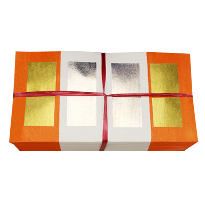 潮汕手工印刷锡箔连板银财