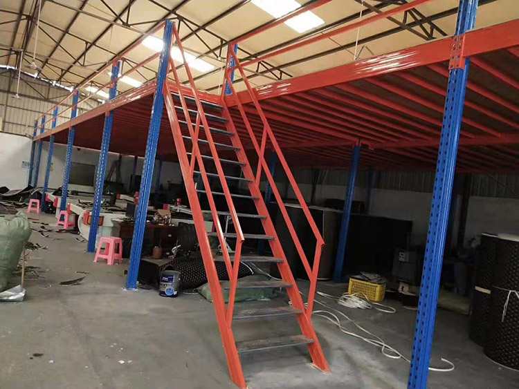 阁楼平台仓库货架办公室库房厂钢结构重型阁楼式货架定制拆卸组装