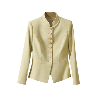 FUYAO扶摇 改良中山装西装外套女2025秋季新款新中式国风西服上衣