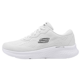 Skechers斯凯奇女鞋白色运动鞋官方小白鞋春夏网面透气网眼跑步鞋