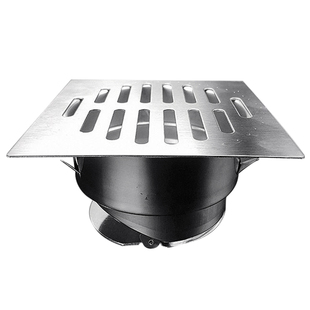 方形不锈钢防虫防臭地漏50/75/110管专用盖内插式排水管下水道盖