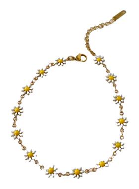 DASEIN ACC欧美轻奢时尚少女甜美风多彩雏菊花朵精品手链脚链项链