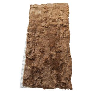 特价拼接兔皮整张褥子獭兔毛毯子坐垫皮毛一体服装内胆皮毛料垫子