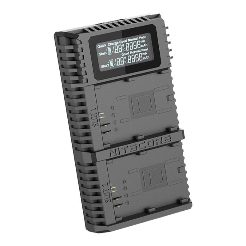 奈特科尔佳能单反EOS 6D2/60D/70D/6D/m6二代/80D/200D/800d微单摄影数码相机LP-E6N/LP-E4N电池旅行充电器