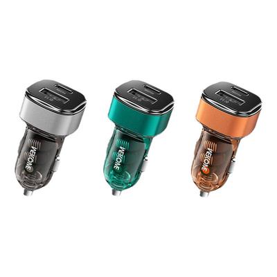 WEKOME先锋机甲43W透明朋克风A+C快充车载汽车手机充电器车充C45