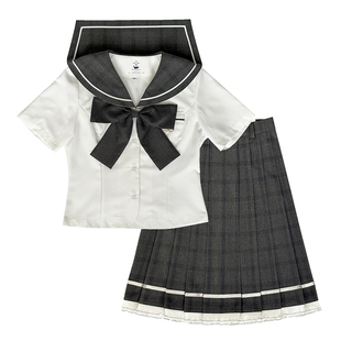 车厘子jk【小墨町】原创日系学院风水手服长短袖上衣百褶裙套装女