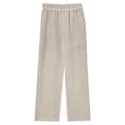 松紧腰长裤薄绒休闲裤