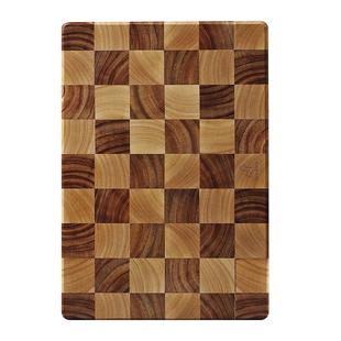 懒米棋盘格菜板抗菌防霉家用加厚相思木实木切菜砧板水果案板粘板