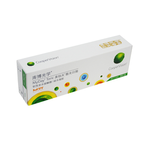 库博光学美怡天散光日抛高透氧硅水凝胶散光近视隐形眼镜进口定制