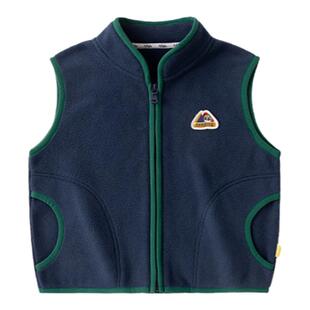 嘟嘟家宝宝摇粒绒马甲儿童外出背心秋冬女童坎肩衣服男童内搭上衣