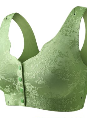 焕丽女王新国风浮雕前开扣文胸