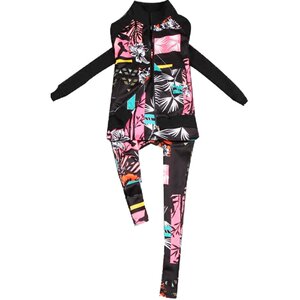 欧洲站19休闲运动套装女春秋三件套开衫卫衣外套长款打底裤修身潮