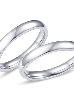 原创设计情侣999足银手工戒指