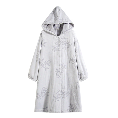 罗丝美2025秋冬新款法兰绒睡裙