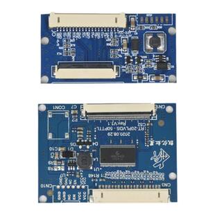 7寸8寸10.1寸 LVDS信号驱动板DF14-20P单8转接TTL50P/40P液晶屏幕