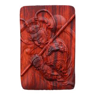 印度小叶紫檀孙悟空吊坠男女齐天大圣木牌项链挂坠生肖属猴吉祥物