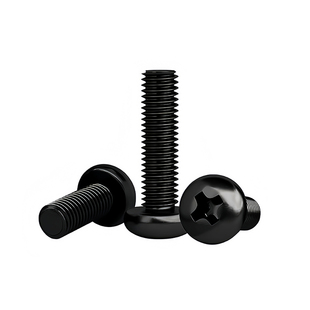黑色新款欧帝利机螺钉B丝大圆头机钉机牙钉大盘头螺丝电子M25M3M4
