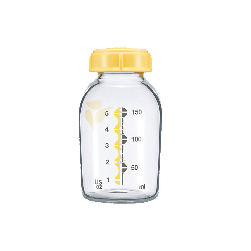 Medela美德乐储奶瓶母乳储存标准口径婴儿可冷藏玻璃奶瓶150ml
