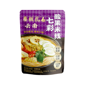 云南泰板扎七彩酸果米线速食免煮冲泡云南过桥米线