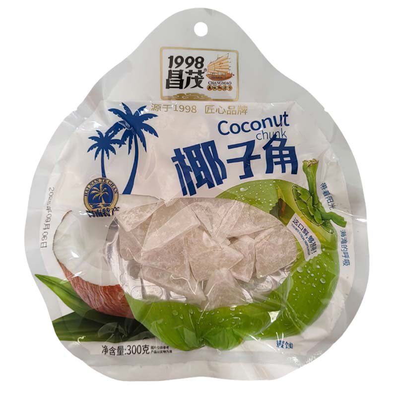 昌茂椰子角300克脯肉块椰子片休
