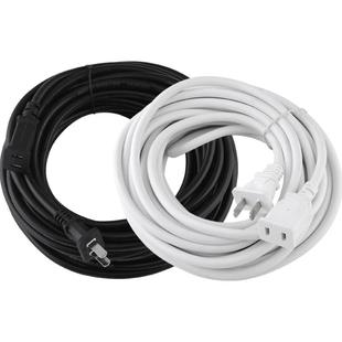 纯铜两芯电源线插头加长线延长线插座连接线板两孔手机风扇延长线