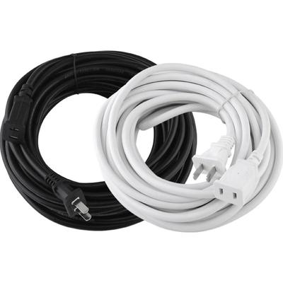 纯铜两芯电源线插头延长线插座