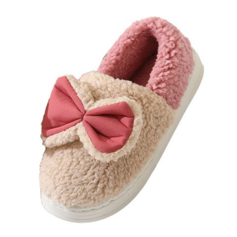 棉拖鞋女冬季包跟加绒加厚底居家用保暖外穿防滑毛绒情侣可爱棉鞋