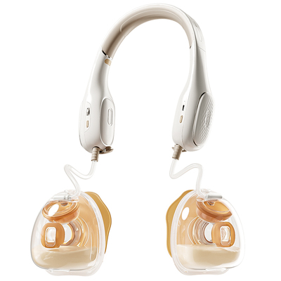 新贝免手扶挤奶器全自动按摩双边母乳电动挂脖集乳吸奶器便携8168