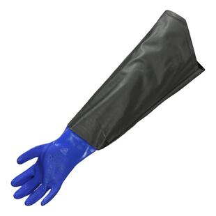 劳保防水手套加厚防滑耐磨加长袖水产抓鱼杀鱼洗车防油橡胶手套