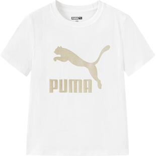 PUMA彪马儿童短袖夏装新款男女中大童速干T时尚运动服男女孩t恤潮