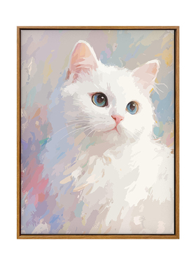 雅调萌宠小猫diy数字油画材料包