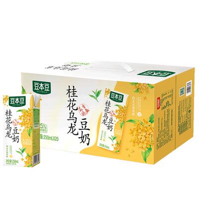 豆本豆桂花乌龙豆奶优质植物蛋白