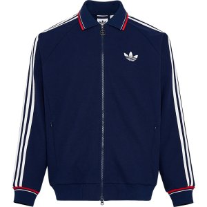 Adidas/阿迪达斯正品三叶草男士日常翻领刺绣运动休闲外套KV8864