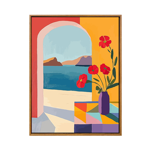 雅调海边窗景diy数字油画材料包
