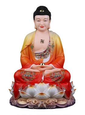 汉白玉娑婆三圣佛像家用供奉摆件