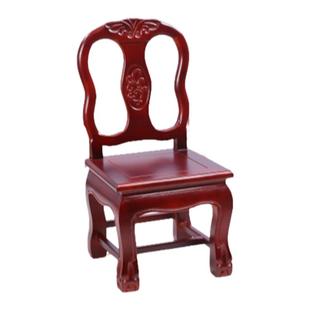 实木小椅子中式靠背椅儿童家用客厅板凳凳子板凳宝宝座椅复古矮凳