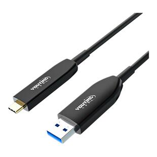 优霆USB3.1转TypeC传输数据光纤线10米到50m电脑接摄像头布线穿管