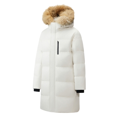 美式户外滑雪长款90鸭绒羽绒服