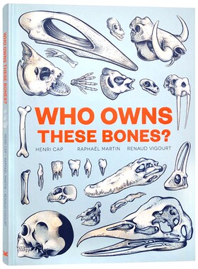 英文原版 Who Owns These Bones谁的骨头 生动幽默的骨骼游戏书大开本翻翻书儿童科普启蒙儿童书籍