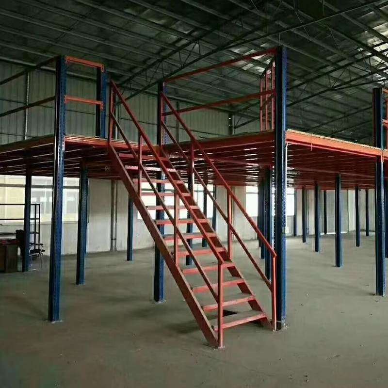 阁楼平台工厂仓库专用钢结构免焊接组装式二层平方承重100-1000斤