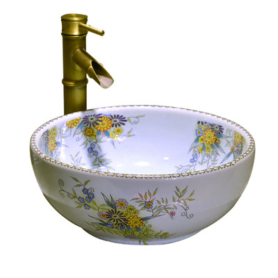 赵宋单孔景德镇陶瓷小号洗脸盆