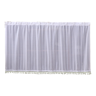 柜子遮挡帘子衣柜鞋柜书柜置物架橱柜防尘纱帘免打孔杂物滑轨短帘